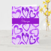 パープルハーツ グリーティングカード (黄色い花)