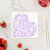 パープルハートのクラスター スタンダードカクテルナプキン (インサイチュ)