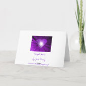パープルハートのグリーティングカード カード (裏面)