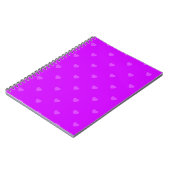 パープルハートの模様 ノートブック (左側)