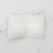 パープルハートの葉の木の結婚式のお礼 サンキューカード (内部)