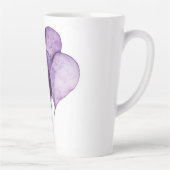 *パープルハートウォーターカラーデジタルアート カフェラテマグ (右)