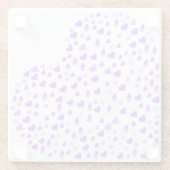 パープルハートクラスター ガラスコースター (裏面)