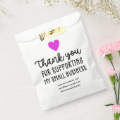 パープルハートサポートSmall Business フェイバーバッグ (封をした状態)