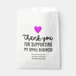 パープルハートサポートSmall Business フェイバーバッグ