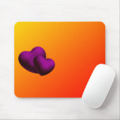 パープルハートマウスパッド マウスパッド (マウス)