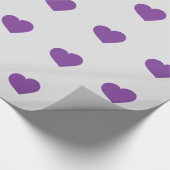 パープルハートラッピング紙 ラッピングペーパー (角)