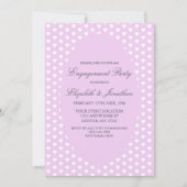 パープルハート婚約パーティ 招待状 (正面)