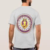 パープルハート章軍事勲章 2 Tシャツ (裏面)
