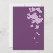 パープルハート結婚式招待状 招待状 (裏面)
