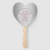 パープルハート結婚式 プログラム ハンドファン (裏面)