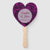 パープルハート結婚式 プログラム ハンドファン (正面)