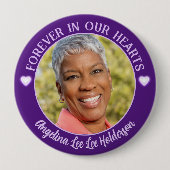 パープルハート記念葬儀写真 缶バッジ (正面)