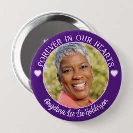 パープルハート記念葬儀写真 缶バッジ