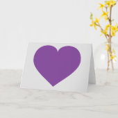 パープルハート カード (黄色い花)