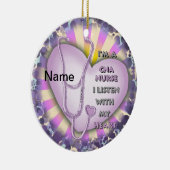 パープルハートCNAナース セラミックオーナメント (右)
