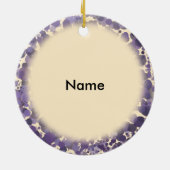 パープルハートCNAナース セラミックオーナメント (裏面)