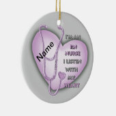 パープルハートRNナースオーナメント セラミックオーナメント (右)