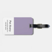パープルハートSシールド ラゲッジタグ (裏面横)