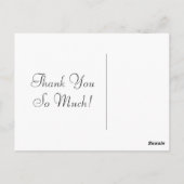 パープルバイオレットありがとうはがき ポストカード (裏面)