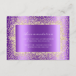 パープルバイオレットクリスタルウェディングホテル宿泊3 エンクロージャーカード