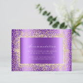 パープルバイオレットクリスタルウェディングホテル宿泊3 エンクロージャーカード (スタンド正面)