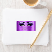 パープルバイオレットメイクアップラッシュスタイリスト美しいRSVP ラベル (インサイチュ)