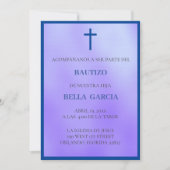 パープルバウティゾインビタシオン/バプテスマ招待状 招待状 (正面)