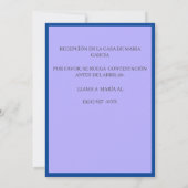パープルバウティゾインビタシオン/バプテスマ招待状 招待状 (裏面)