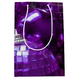 パープルバウブル抱き枕媒体 ミディアムペーパーバッグ