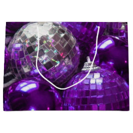 パープルバウブル抱き枕 ラージペーパーバッグ