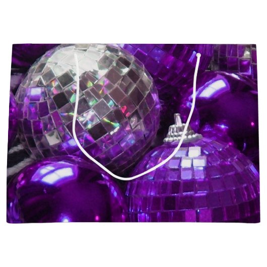 パープルバウブル抱き枕 ラージペーパーバッグ (正面)