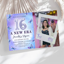 パープルバタフライエラス誕生日16th写真