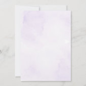 パープルバタフライキンセアニェラ招待状 招待状 (裏面)