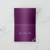 パープルバタフライサンキューカード サンキューカード (内部)