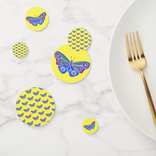 パープルバタフライスケッチ コンフェッティ (グループ)