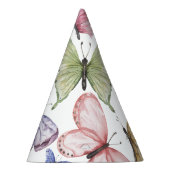 パープルバタフライバースデーパーティーハット パーティーハット (右)