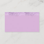 パープルバタフライベビーシャワーおむつラッフルチケット エンクロージャーカード (裏面)