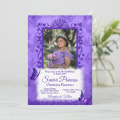 パープルバタフライボーダー栄誉ある女王の就任式 招待状 (スタンド正面)