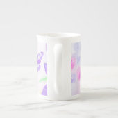 パープルバタフライボーン中国マグ ボーンチャイナマグカップ (裏面)