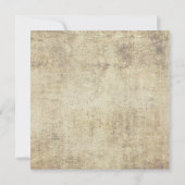 パープルバタフライヴィンテージスクエア結婚式招待状 招待状 (裏面)