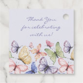 パープルバタフライ誕生日 フェイバータグ (裏面)