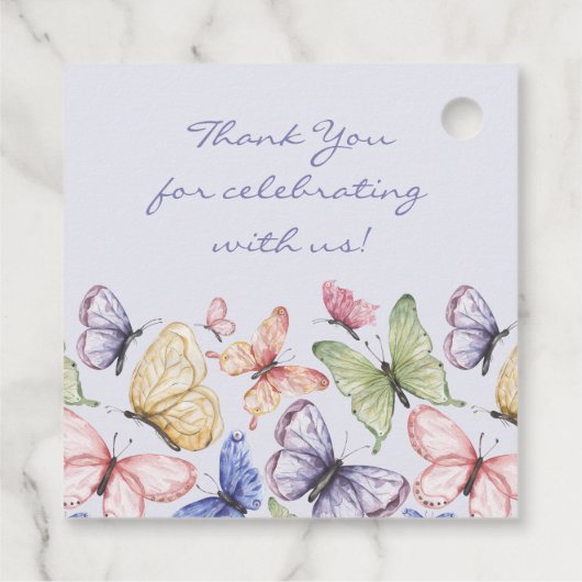 パープルバタフライ誕生日 フェイバータグ (裏面)