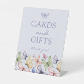 パープルバタフライ誕生日 台座サイン (正面)