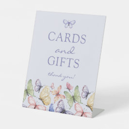 パープルバタフライ誕生日 台座サイン