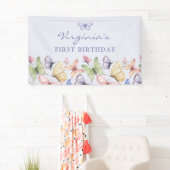 パープルバタフライ誕生日 横断幕 (インサイチュ)