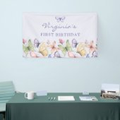 パープルバタフライ誕生日 横断幕 (トレードショー)