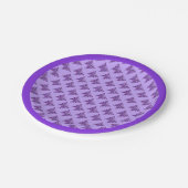 パープルバタフライ31紙プレート ペーパープレート (アングル)