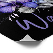 パープルバタフライ ウォリアー 自殺予防アウェア ポスター (角)