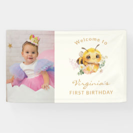 パープルバタフライ バースデー バナー 横断幕